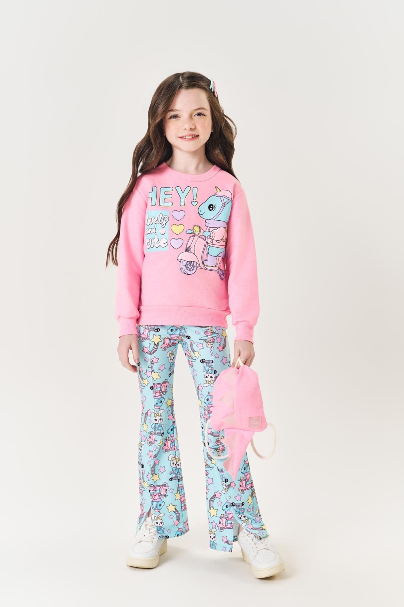 Conjunto Infantil Cinti Inverno Calça e Blusa Dino com Mochila