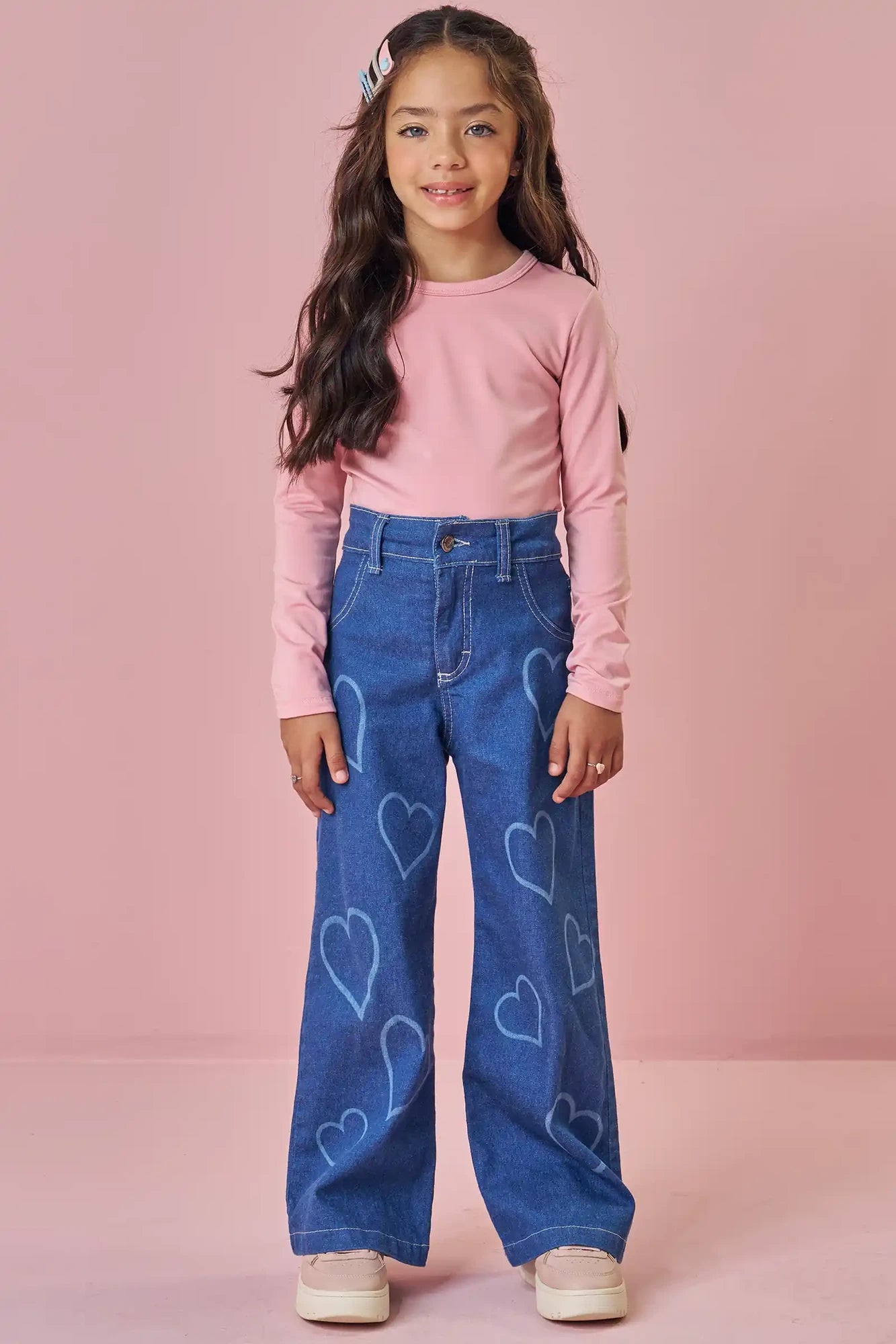 Blusa Infantil Kukiê Inveno Térmica Manga Longa Rosa