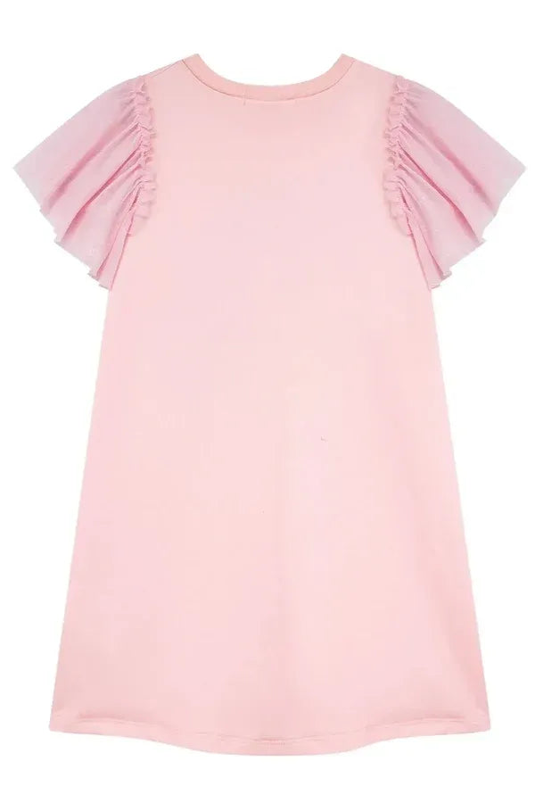 Vestido Infantil Kukiê Rosa Fadinha com Tule