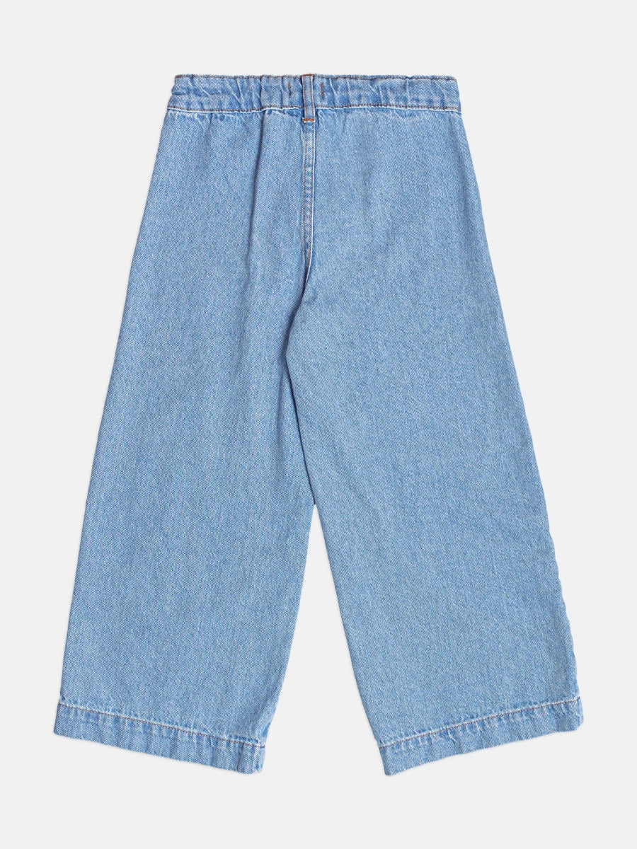Calça Infantil Momi Inverno Jeans Floral