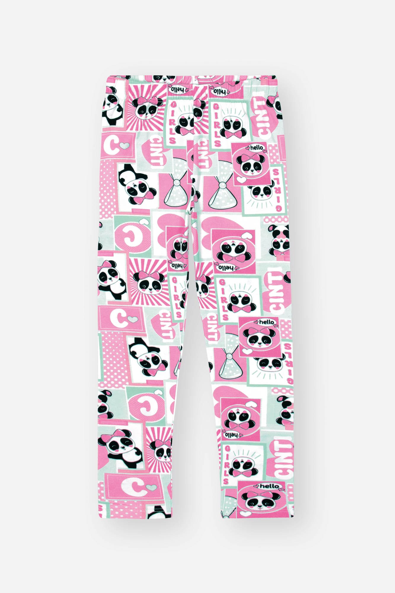 Conjunto Infantil Cinti Inverno Calça Legging e Blusa Manga Longa Pandinha