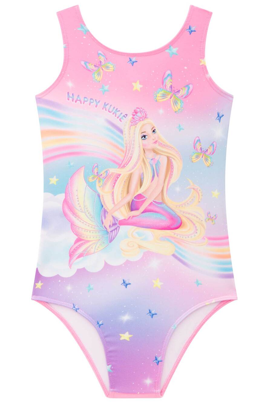 Maiô Infantil Kukie Verão Rosa Sereia
