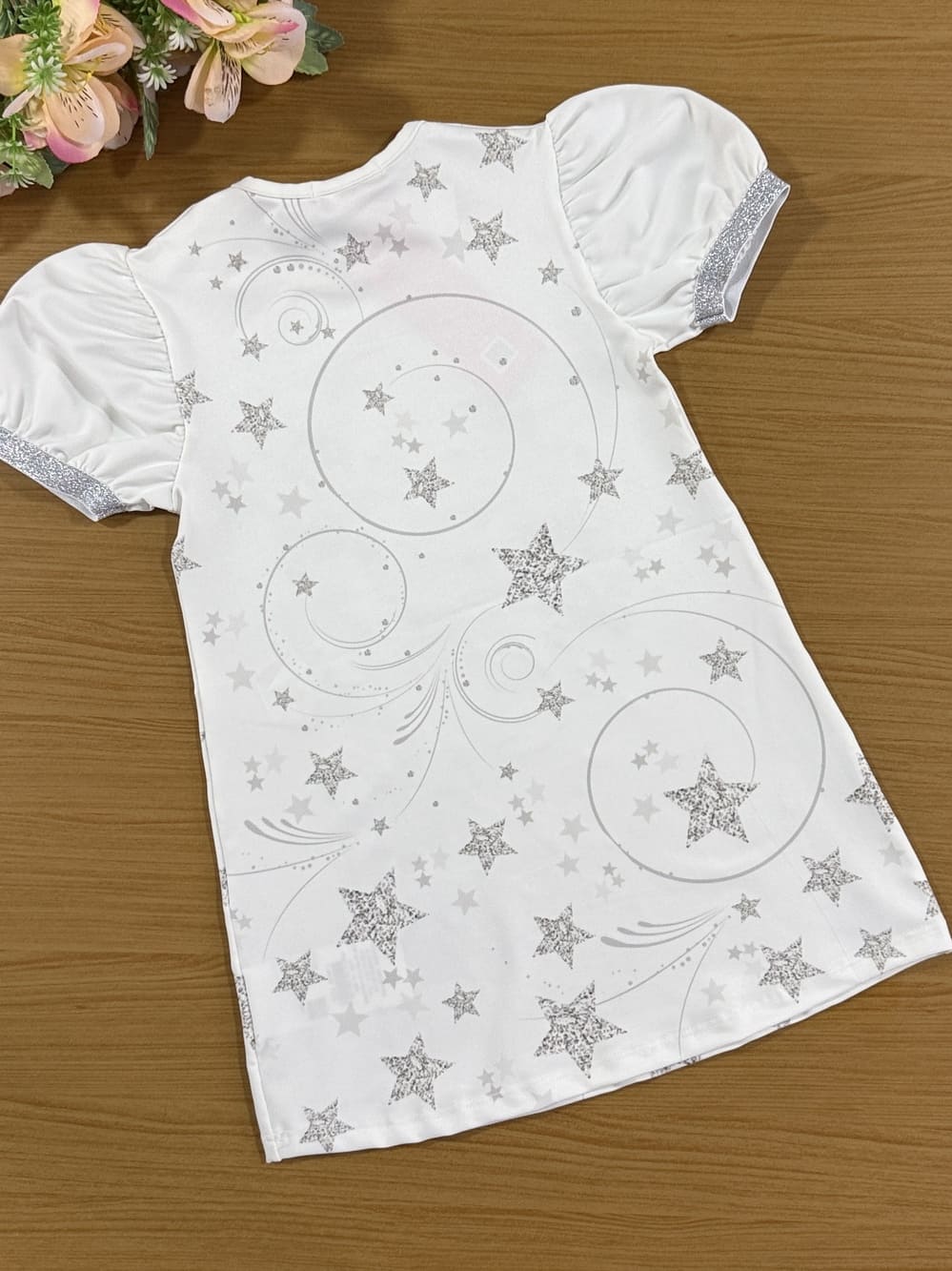 Vestido Infantil Cinti Verão Branco Ano Novo