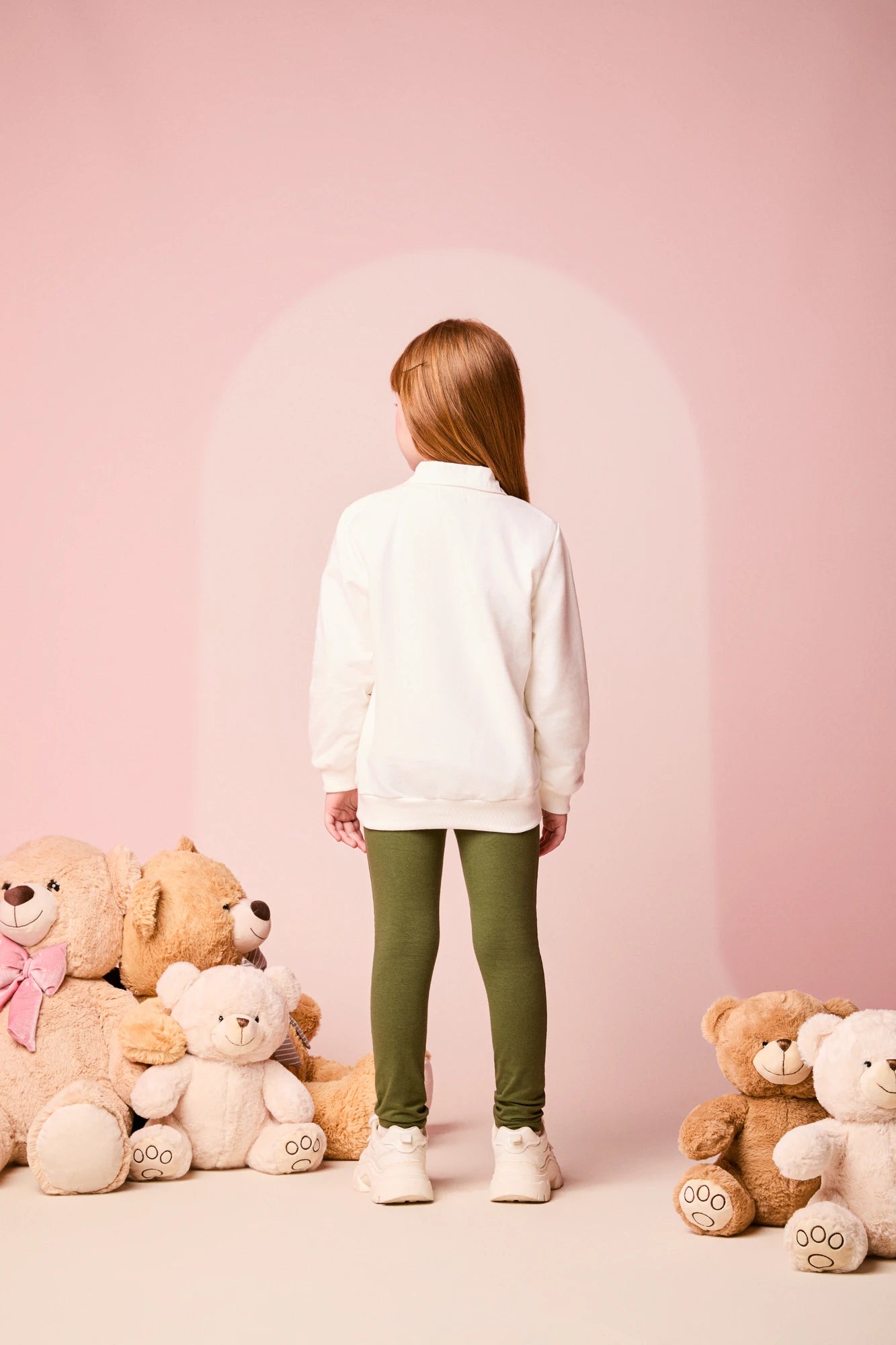 Conjunto Infantil Momi Inverno com Calça Legging Verde e Moletom sem Flanela Coolest