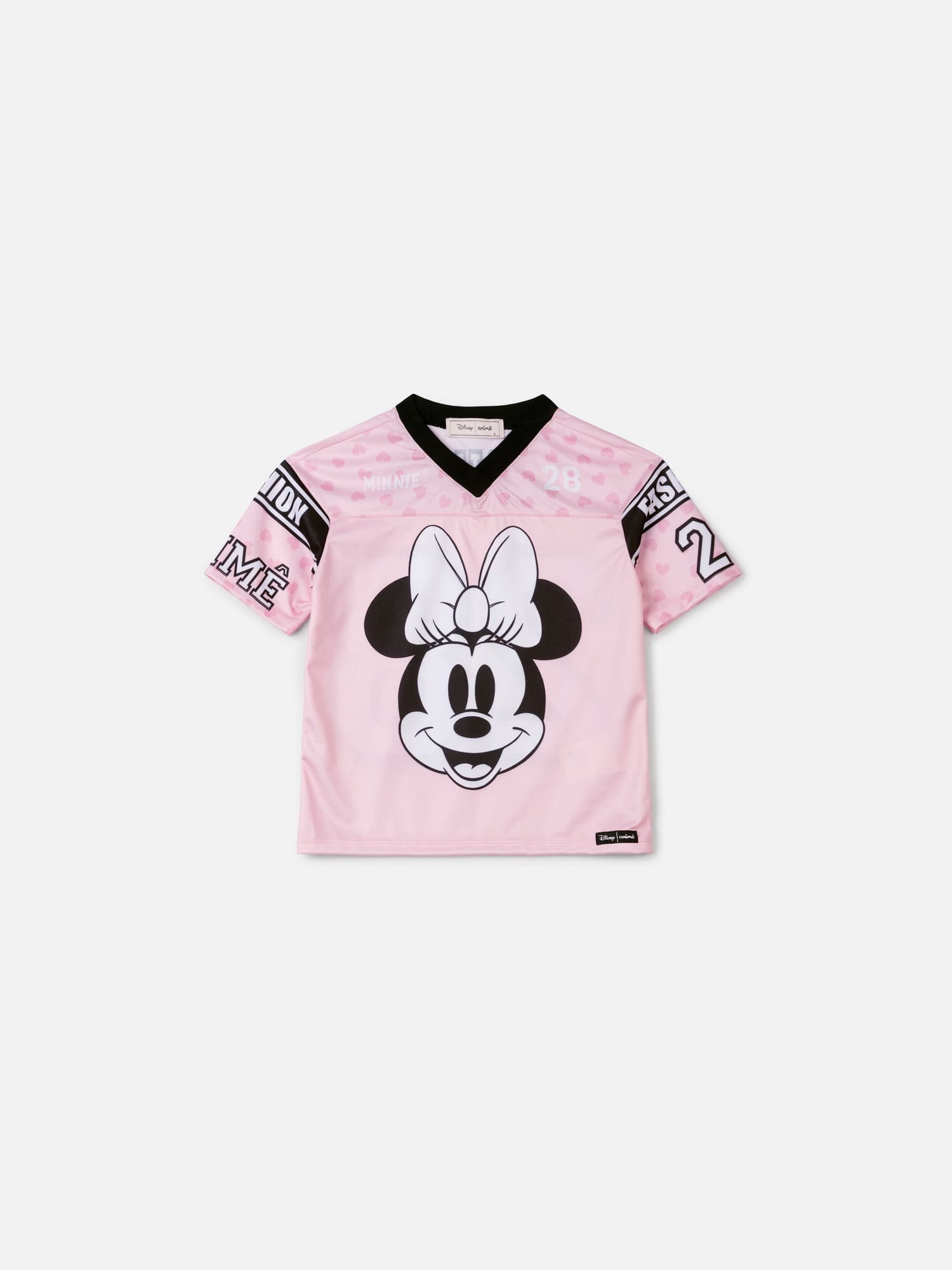 Blusa Infantil Animê Inverno Manga Curta Rosa Minnie Disney