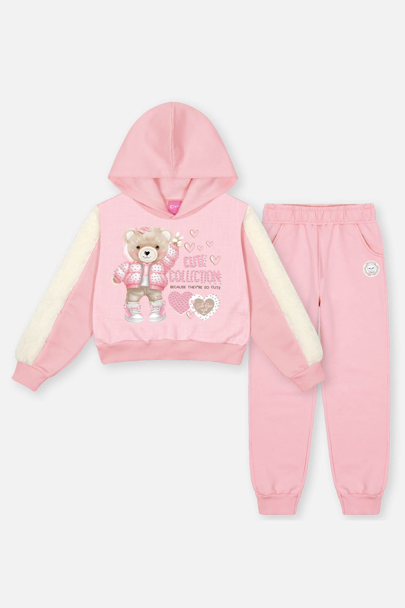 Conjunto Infantil Cinti Inverno Calça e Blusa Ursinha Cute