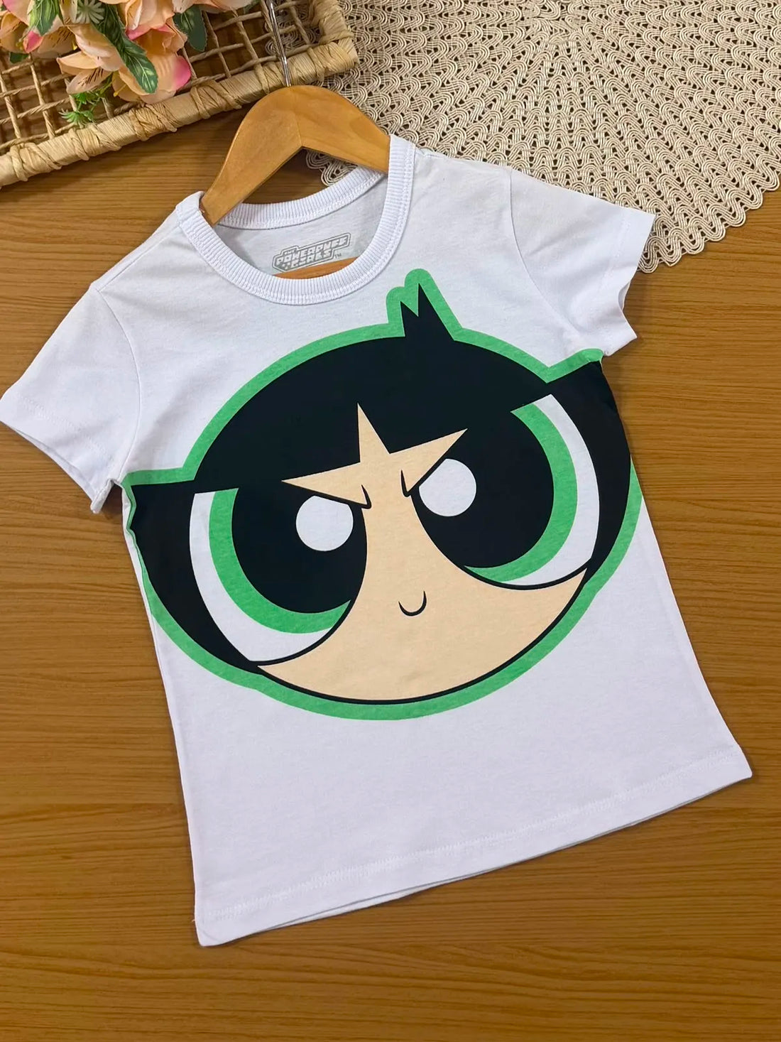 Pijama Infantil Menina Veggi com Shorts Colorido e Blusa Docinho As Meninas Superpoderosas
