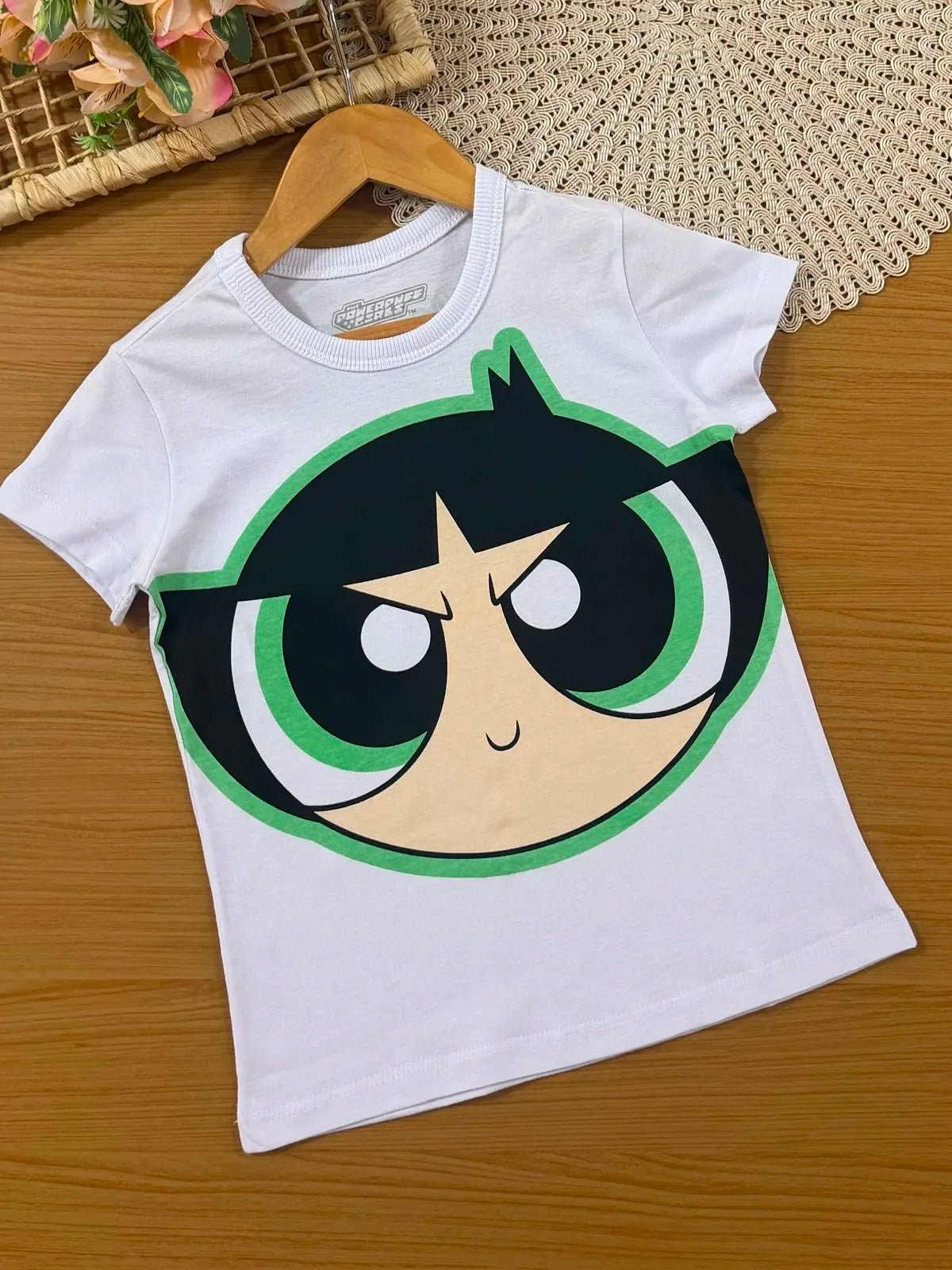 Pijama Infantil Menina Veggi com Shorts Colorido e Blusa Docinho As Meninas Superpoderosas