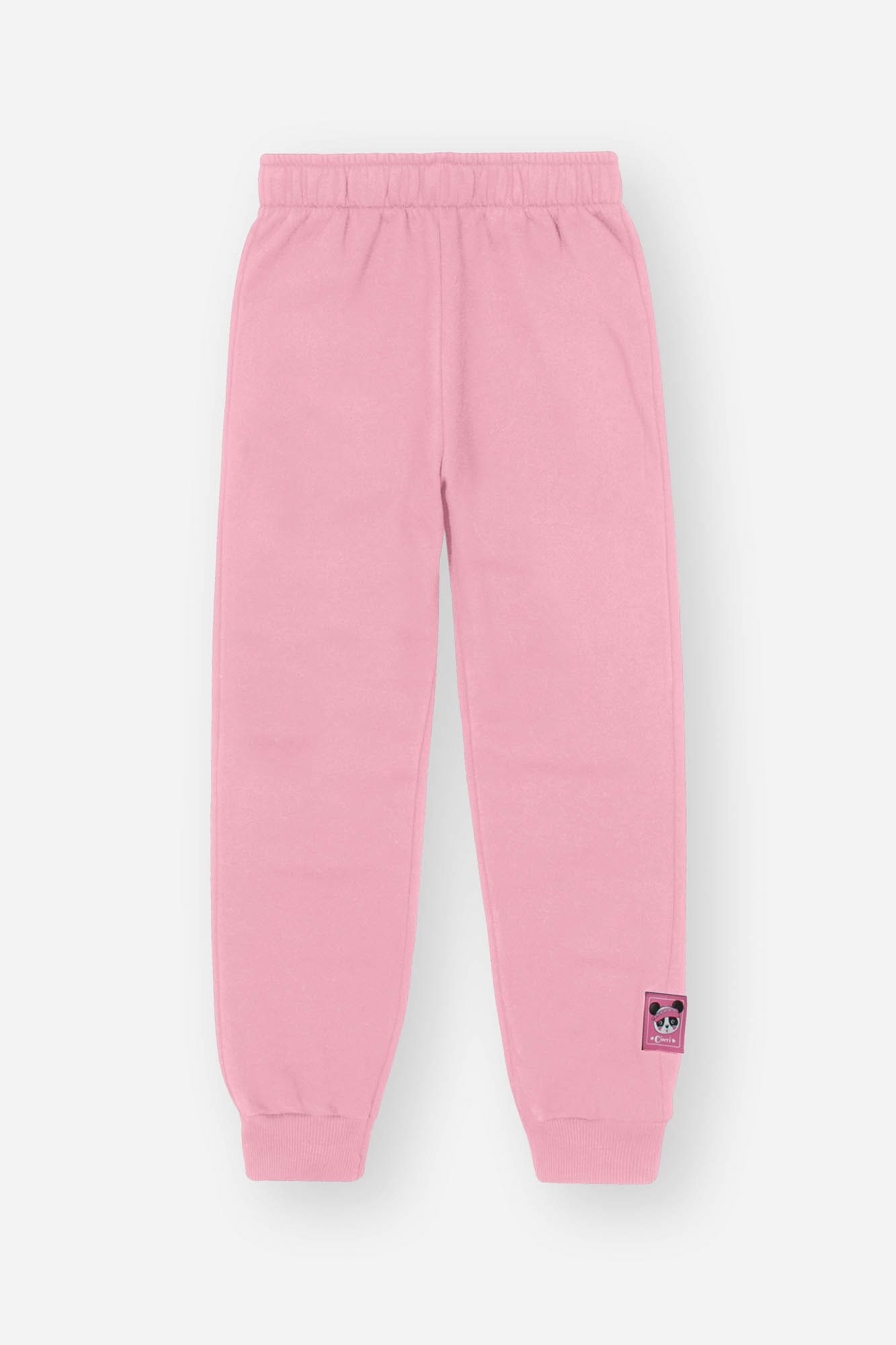 Conjunto Infantil Cinti Inverno Calça e Moletom Flanelado Rosa Panda