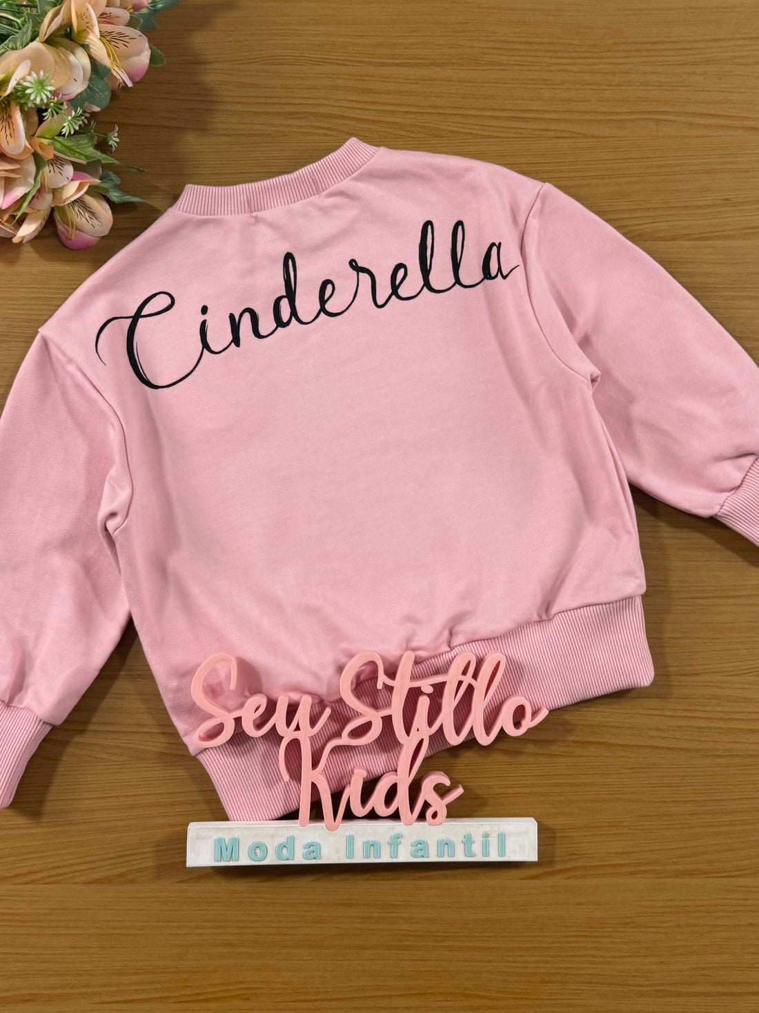 Moletom Infantil Animê Inverno Cinderela Disney