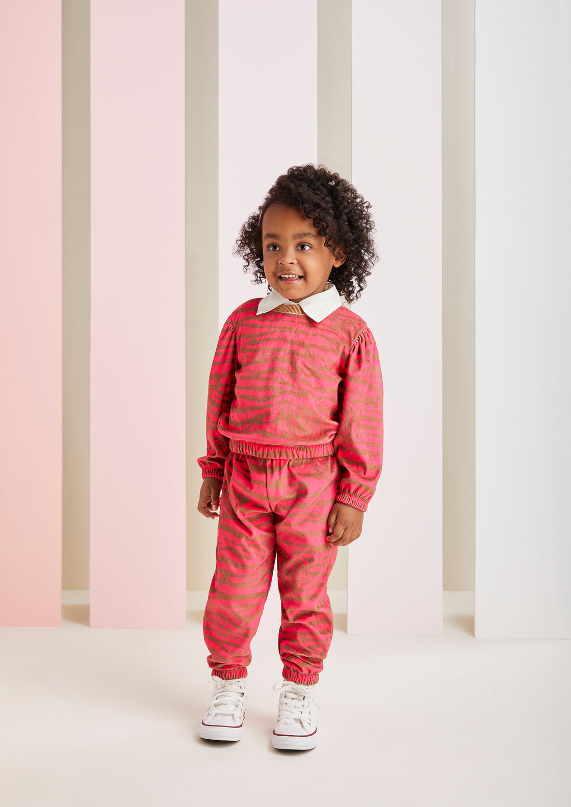 Conjunto Infantil Momi Inverno Calça e Blusa Trigre Pink