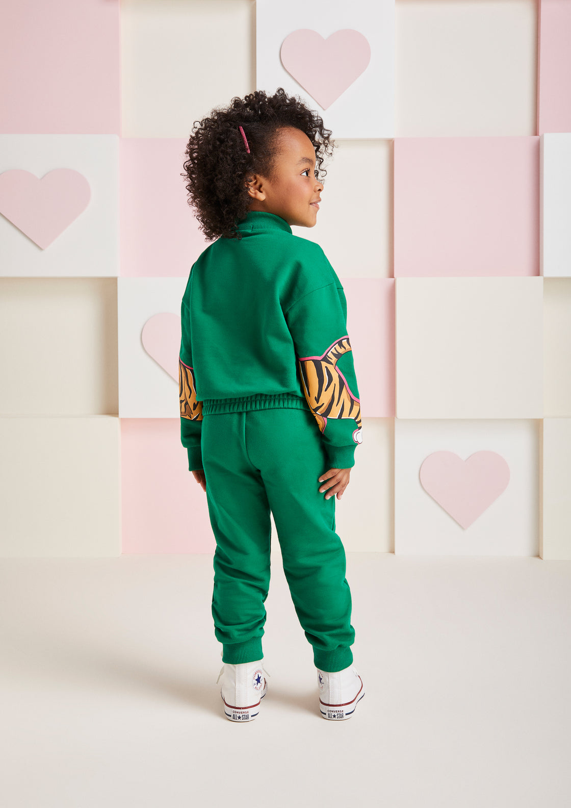 Conjunto Infantil Momi Inverno Com Calça e Jaqueta Verde Tigre