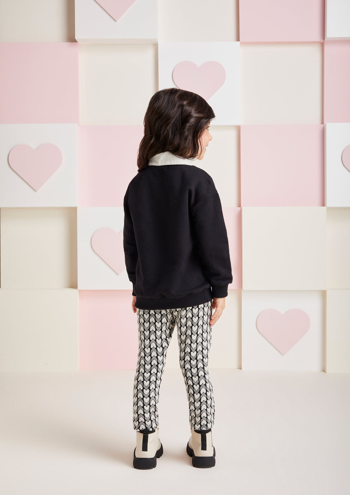 Conjunto Infantil Momi Inverno Calça e Moletom Sem Flanela Gatinho