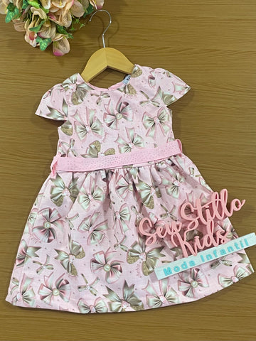 Vestido Infantil Kukie Inverno Tropical Lacinhos