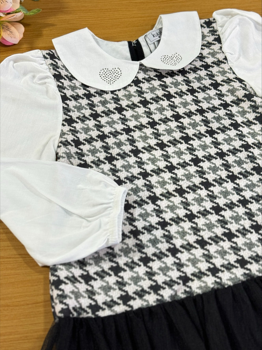Vestido Infantil Kukie Inverno Crochê 3D