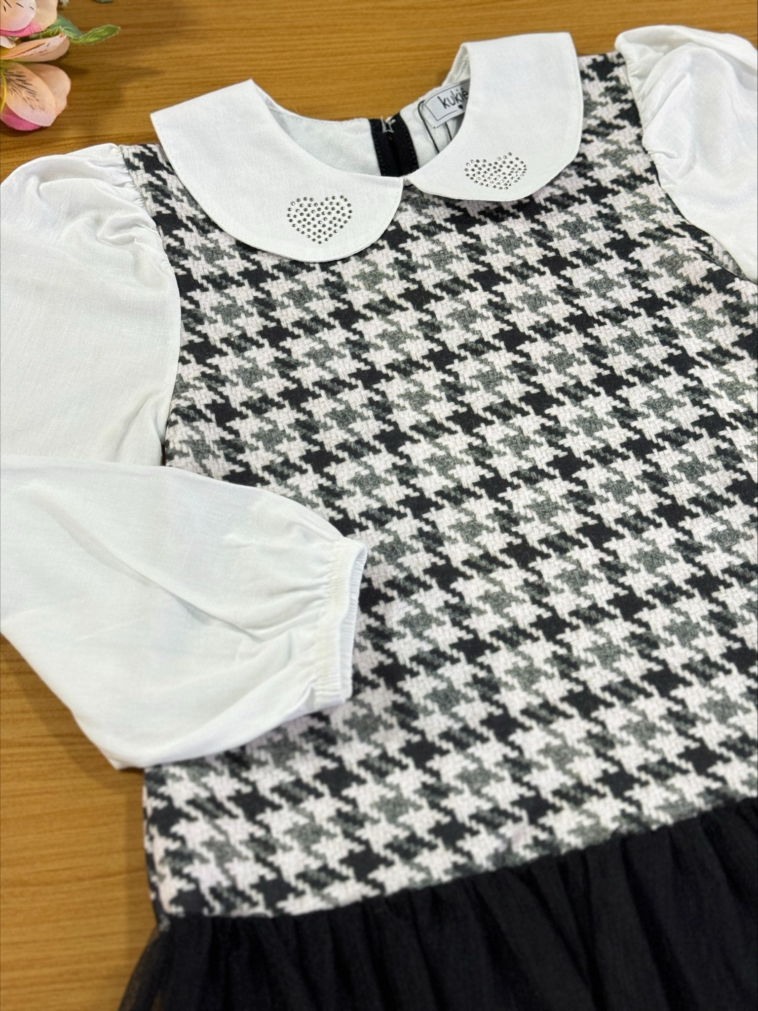 Vestido Infantil Kukie Inverno Crochê 3D