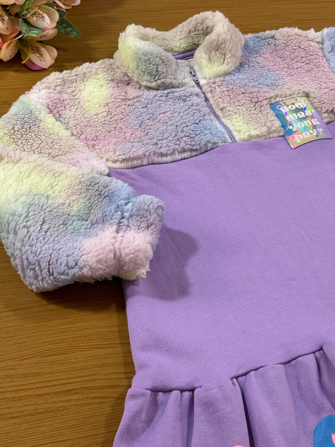 Vestido infantil Catavento Inverno Pelinhos Happy