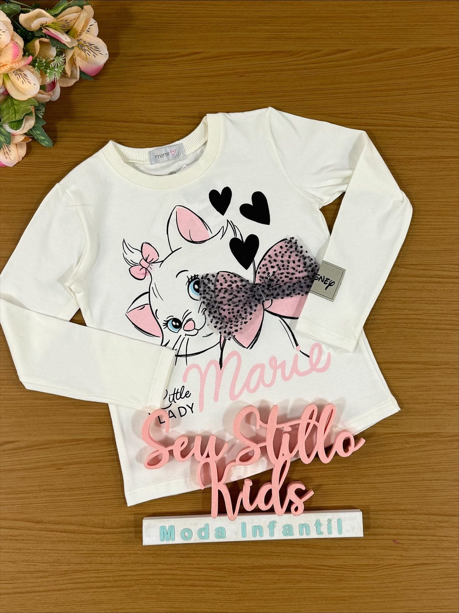 Blusa Infantil Momi Inverno Manga Longa Marie
