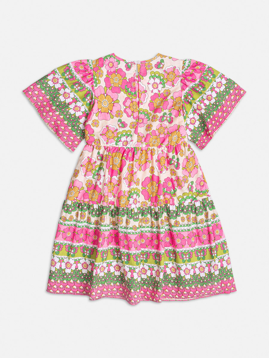 Vestido Infantil Momi Verão Flores