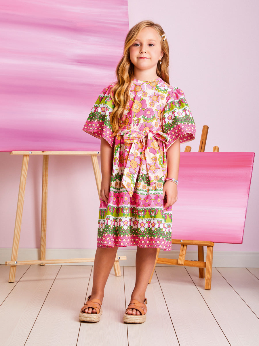 Vestido Infantil Momi Verão Flores