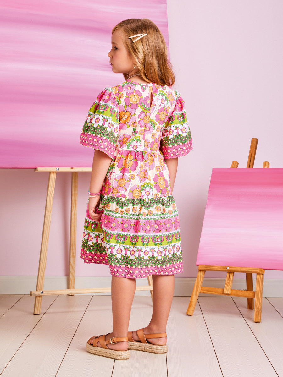 Vestido Infantil Momi Verão Flores