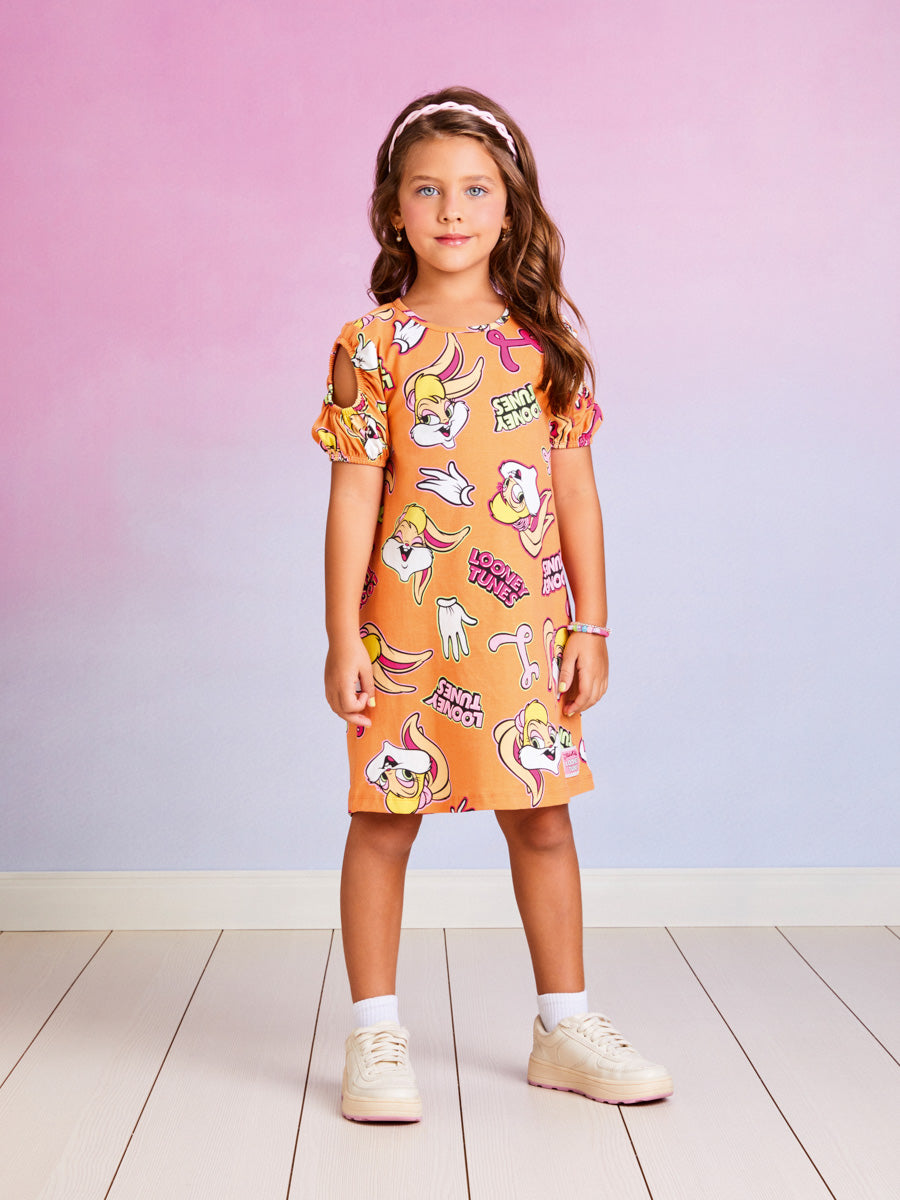 Vestido Infantil Momi Verão Manga Curta Lola