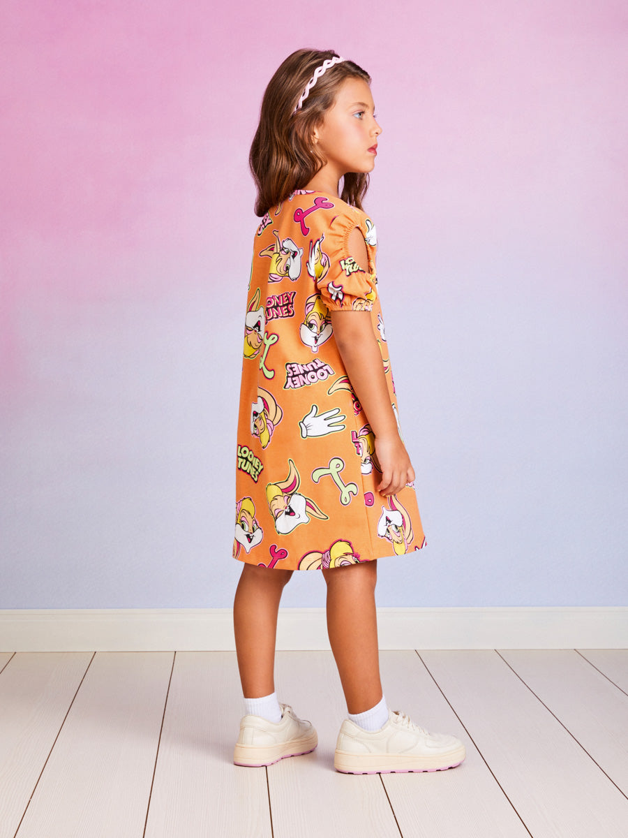 Vestido Infantil Momi Verão Manga Curta Lola