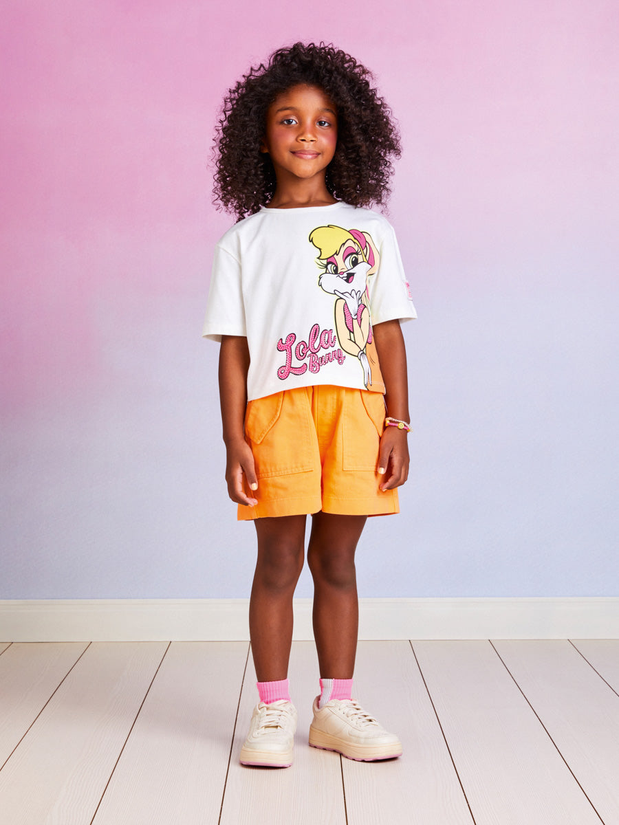 Blusa Infantil Momi Verão Branca Lola
