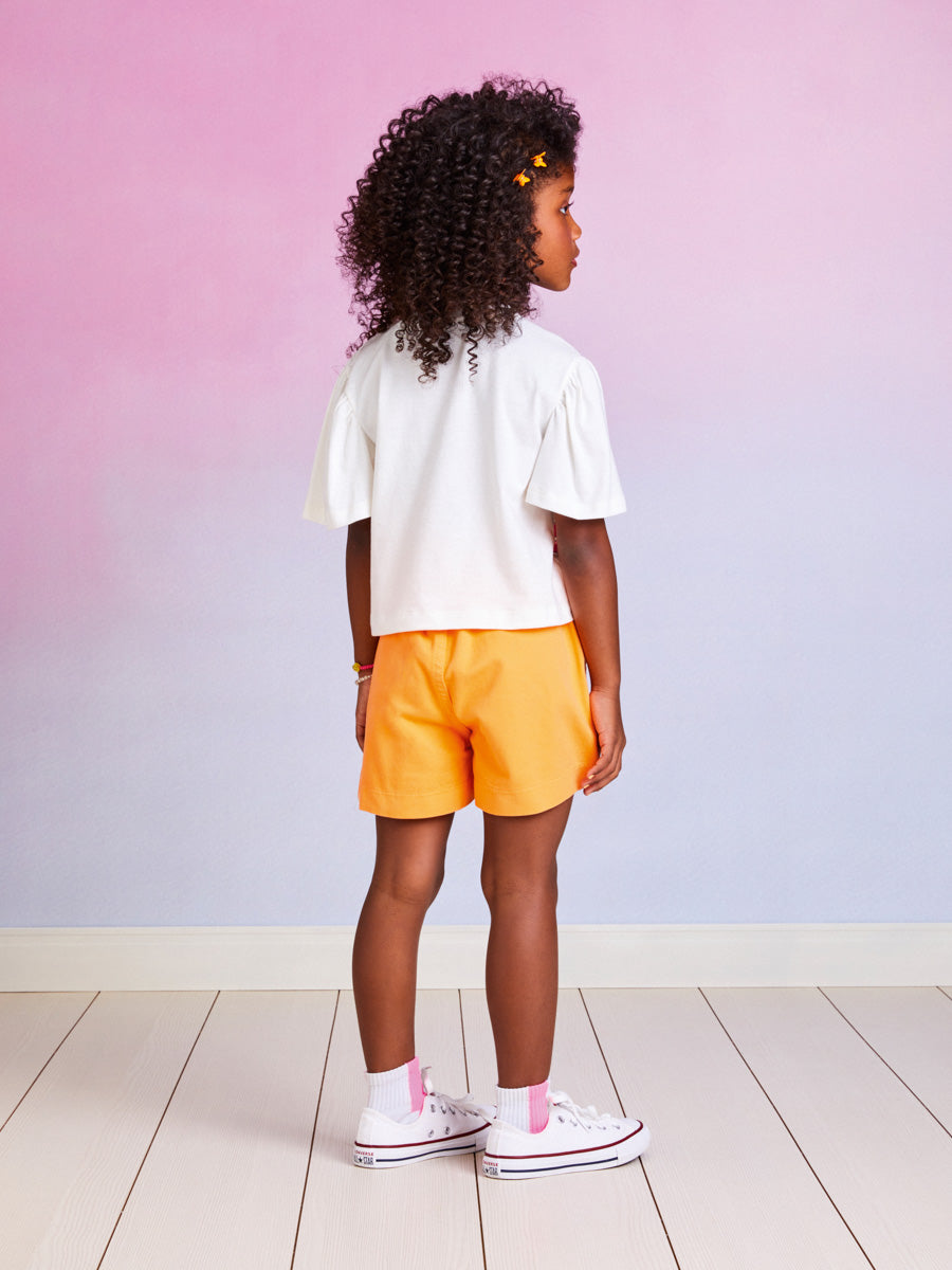 Blusa Infantil Momi Verão Branca Looney Tunes