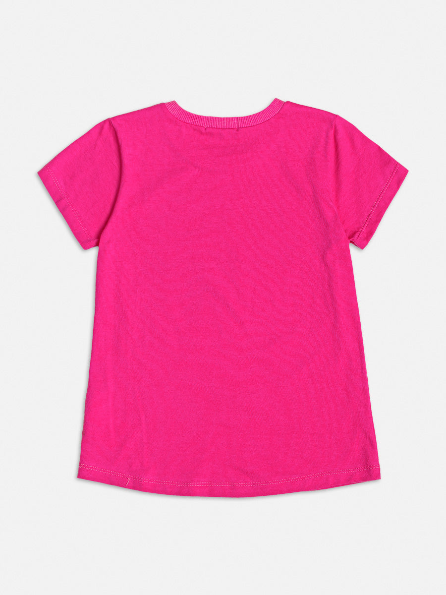 Conjunto Infantil Momi Verão Com Bermuda e Blusa Rosa Vibes Delicada