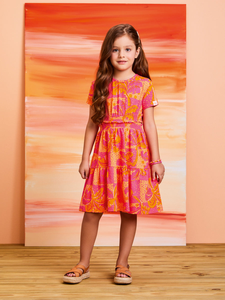 Vestido Infantil Momi Verão Coqueirinho