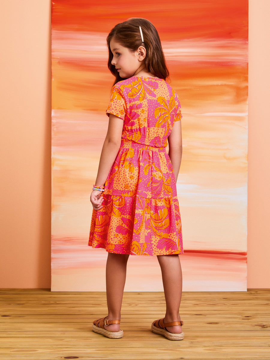 Vestido Infantil Momi Verão Coqueirinho