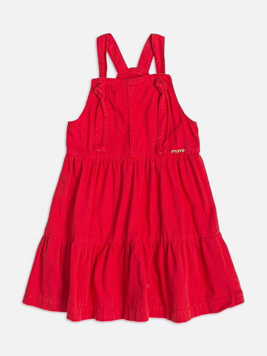Salopete Infantil Momi Verão Vermelha