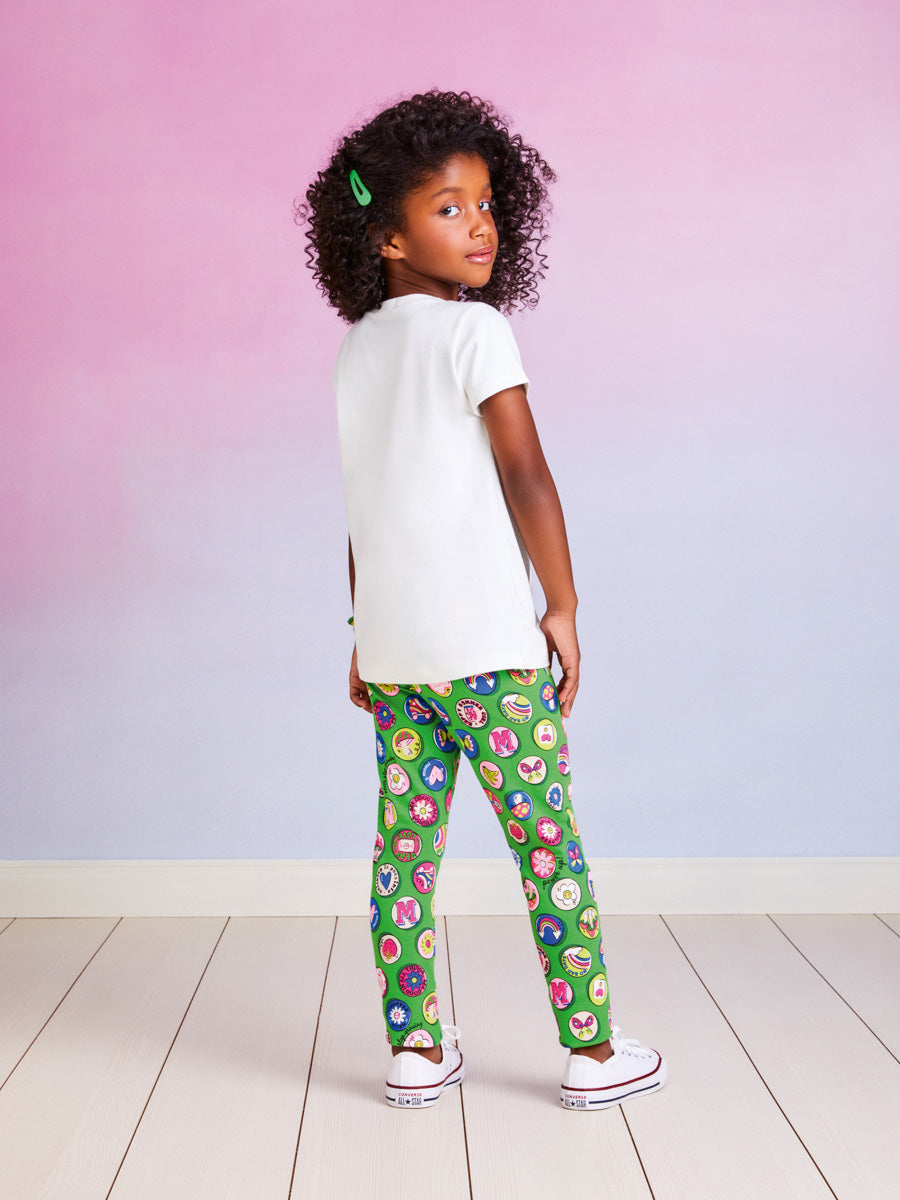 Conjunto Infantil Momi Verão Com Calça e Blusa Branca Mochila dos Sonhos