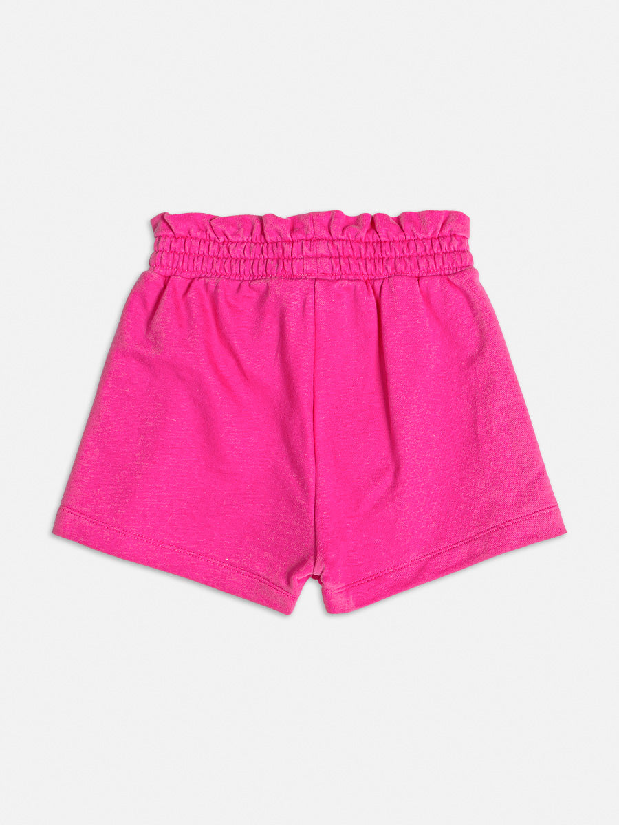 Conjunto Infantil Momi Verão Com Shorts e Blusa Rosa Fashion