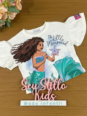 Blusa Infantil Momi Verão Pequena Sereia