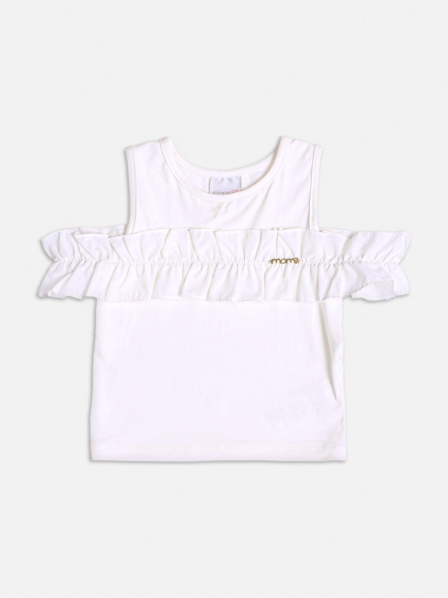 Conjunto Infantil Momi Verão Com Saia e Blusa Margaridas