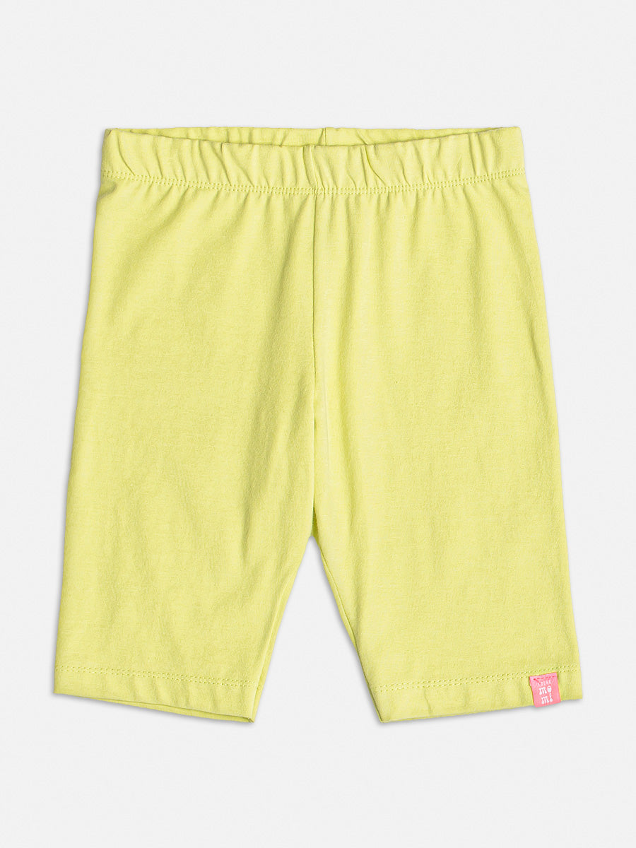 Conjunto Infantil Momi Verão Com Bermuda e Blusa Branca Limão