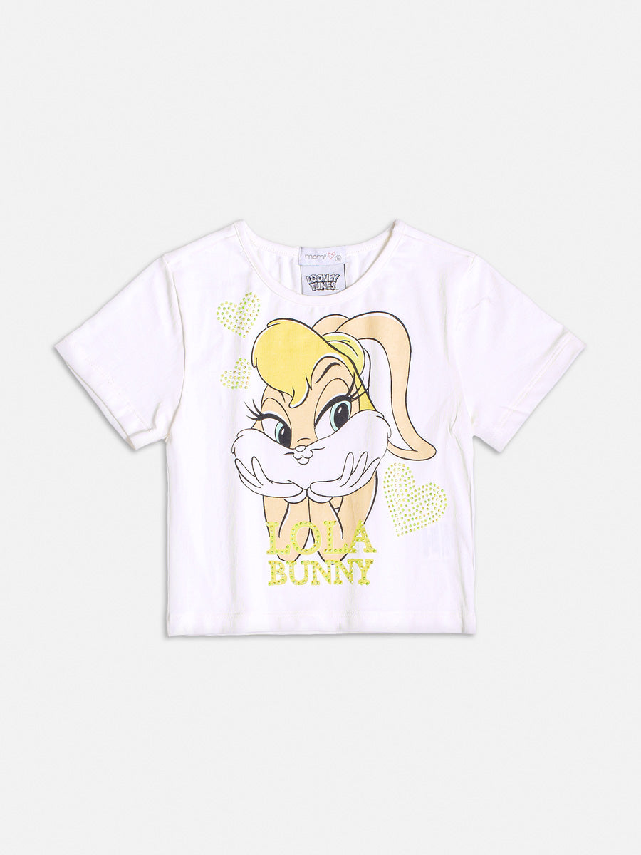 Conjunto Infantil Momi Verão Com Shorts Paetê e Blusa Lola