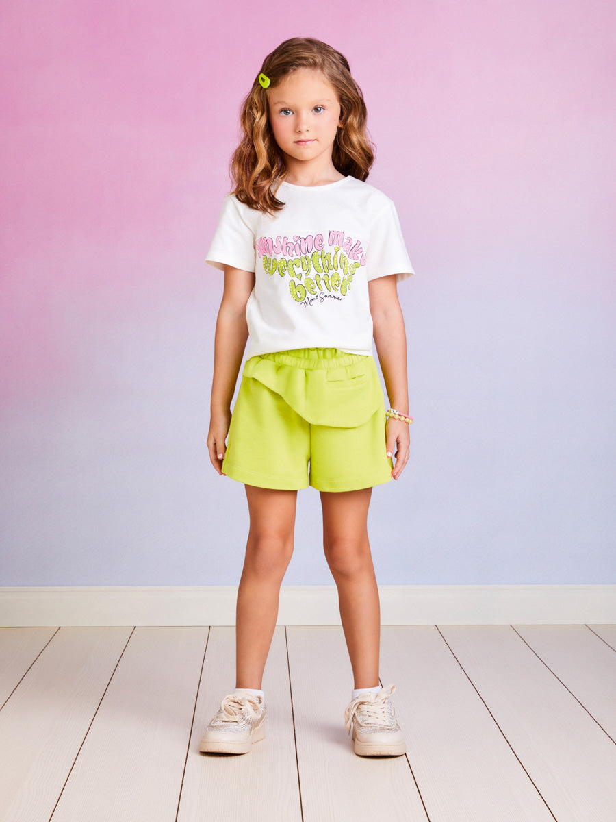 Conjunto Infantil Momi Verão Com Shorts e Blusa Sunshine