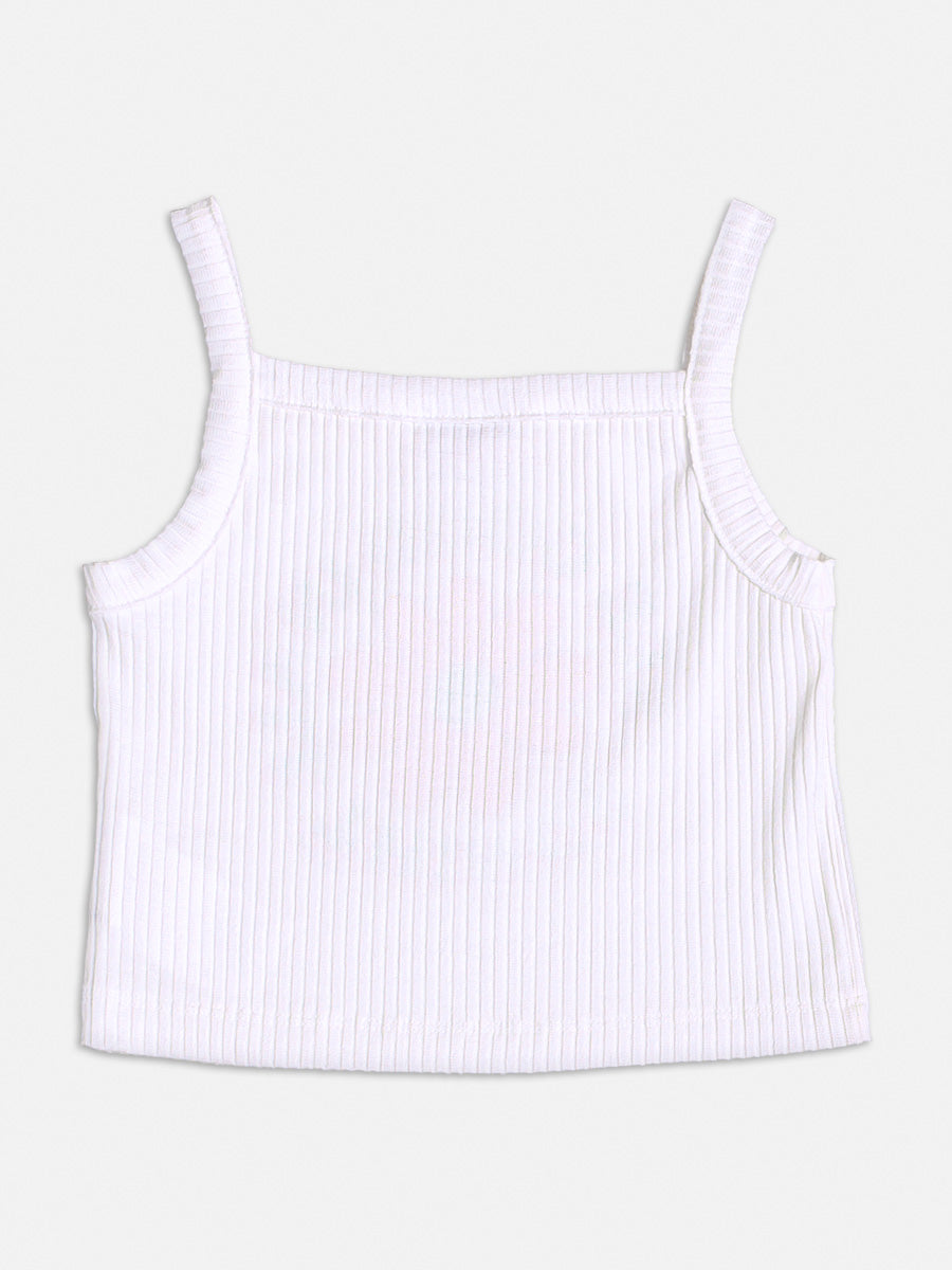 Conjunto Infantil Momi Verão Com Shorts e Blusa Branca Margarida Colorida