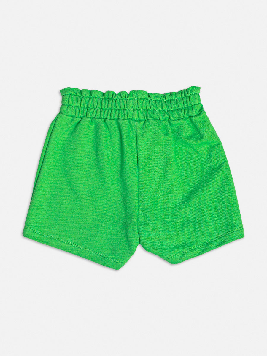 Conjunto Infantil Momi Verão Com Shorts e Blusa Branca Margarida Colorida