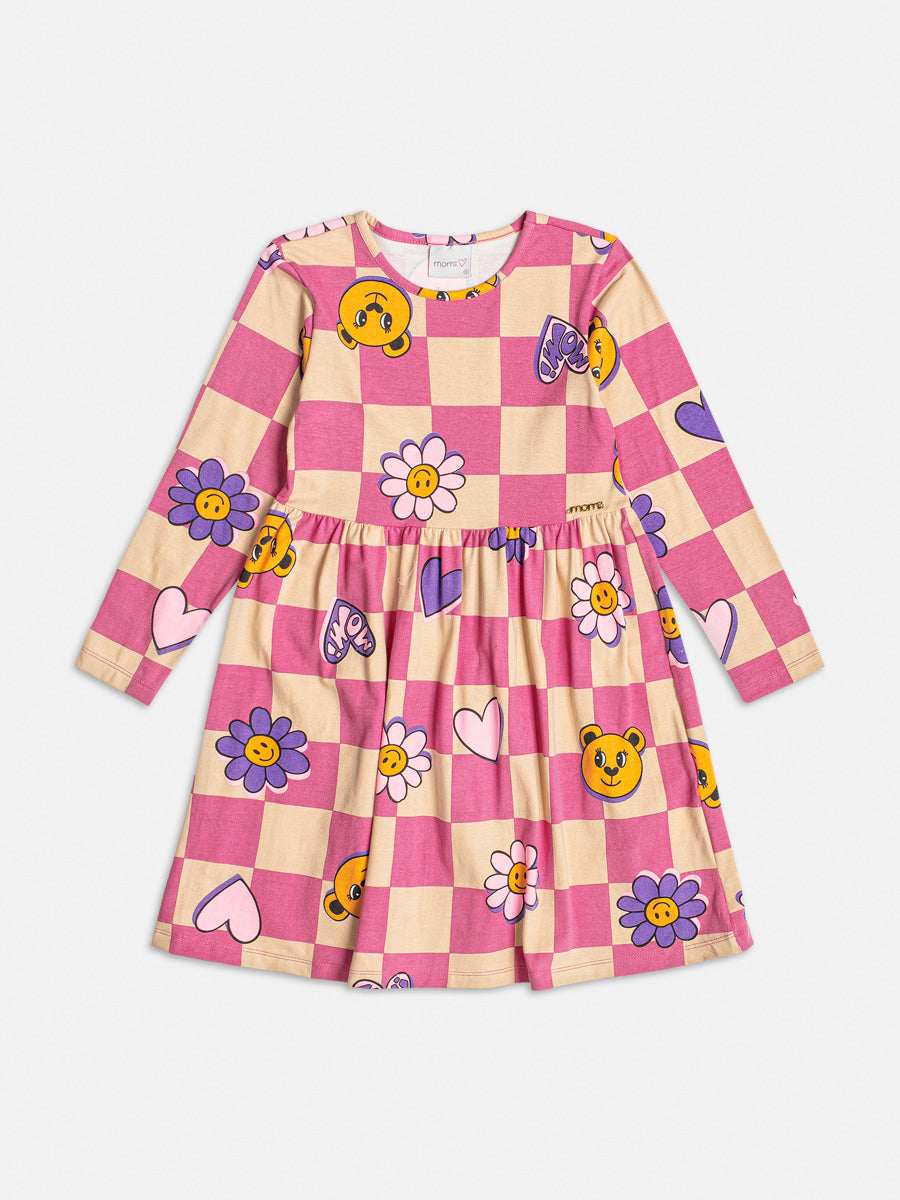 Vestido Infantil Momi Inverno Ursinhos