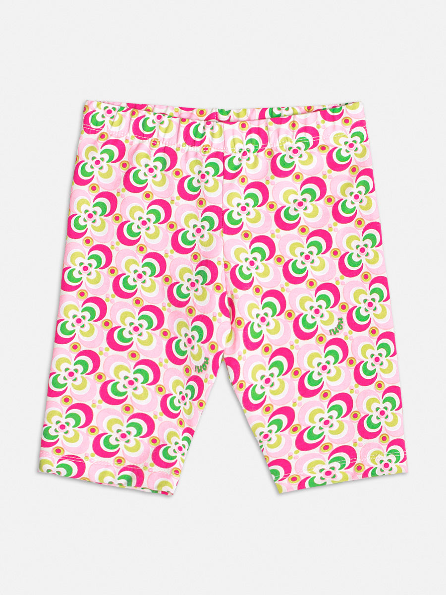 Conjunto Infantil Momi Verão Com Bermuda e Blusa Branca Pochete de Brilho