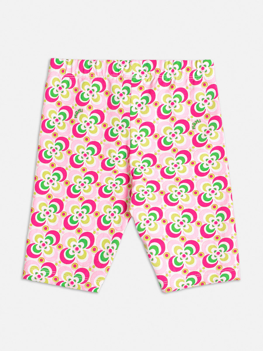 Conjunto Infantil Momi Verão Com Bermuda e Blusa Branca Pochete de Brilho
