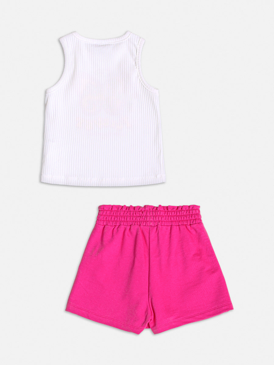 Conjunto Infantil Momi Verão Com Shorts e Blusa Super Love