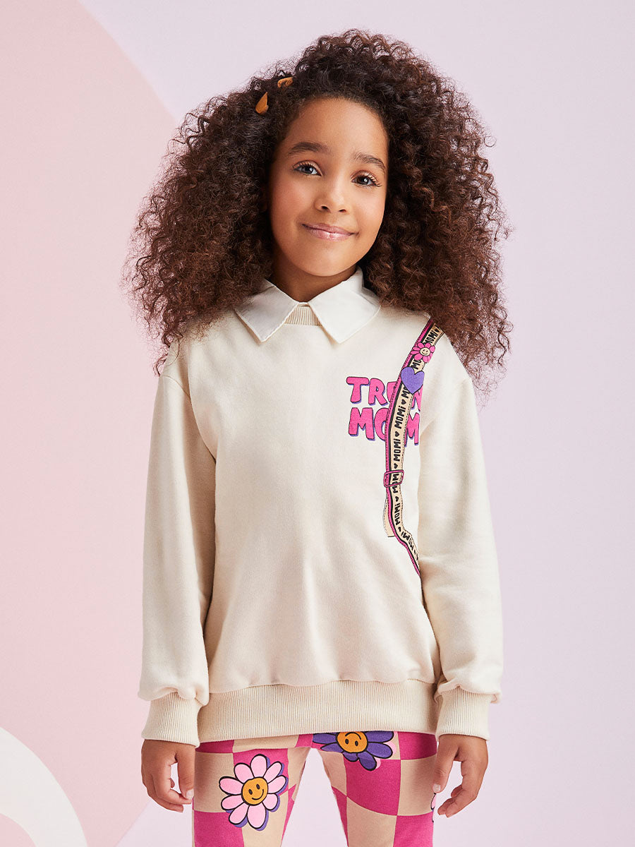 Conjunto Infantil Momi Inverno Legging e Moletom Mochilinha