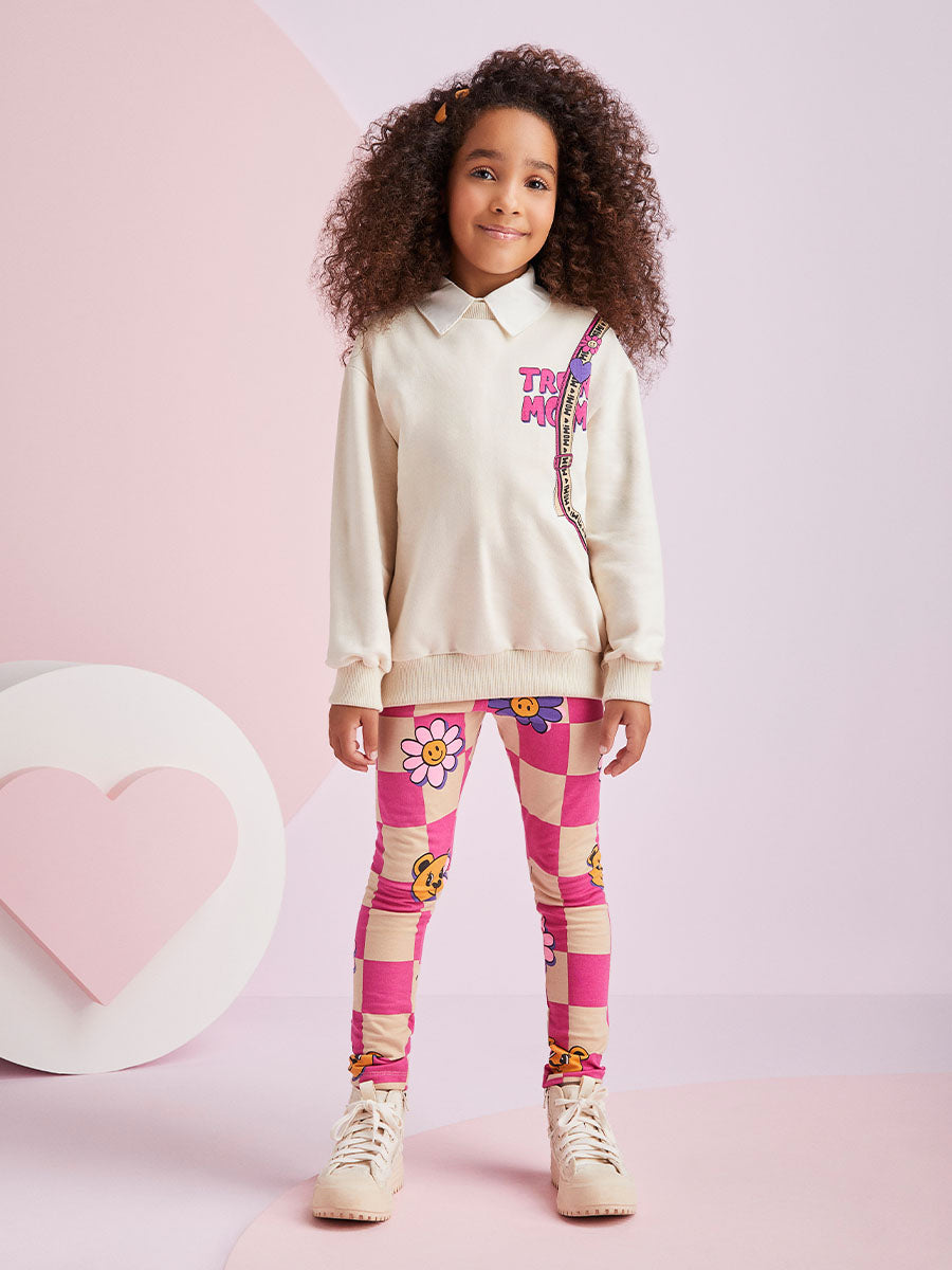 Conjunto Infantil Momi Inverno Legging e Moletom Mochilinha