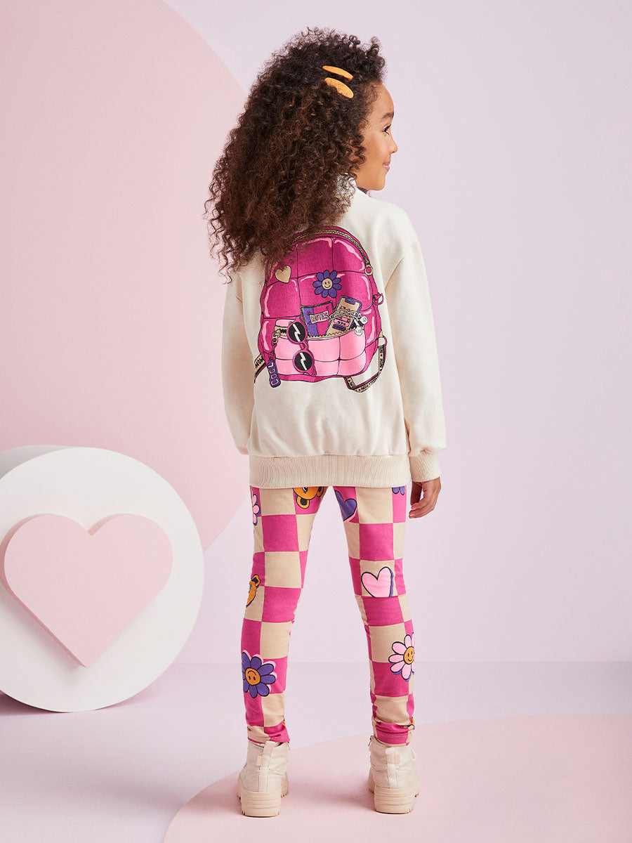 Conjunto Infantil Momi Inverno Legging e Moletom Mochilinha