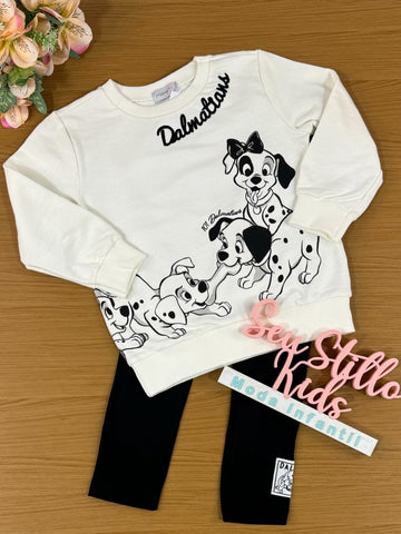 Conjunto Infantil Momi Inverno Legging e Blusa 101 Dálmatas
